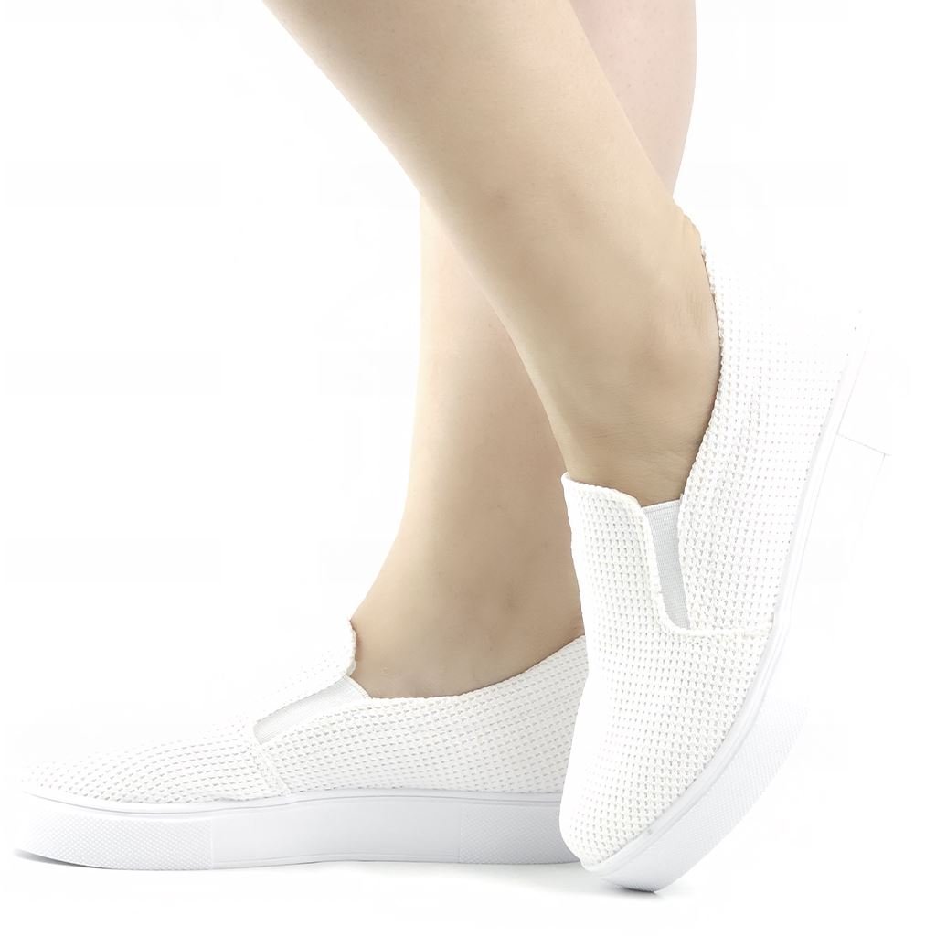 Tênis Slip On Flat Branco 1