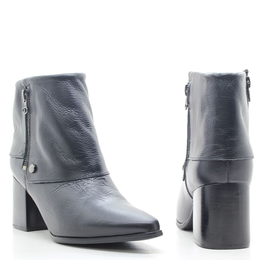 Bota Cano Baixo Polaina Preto 3