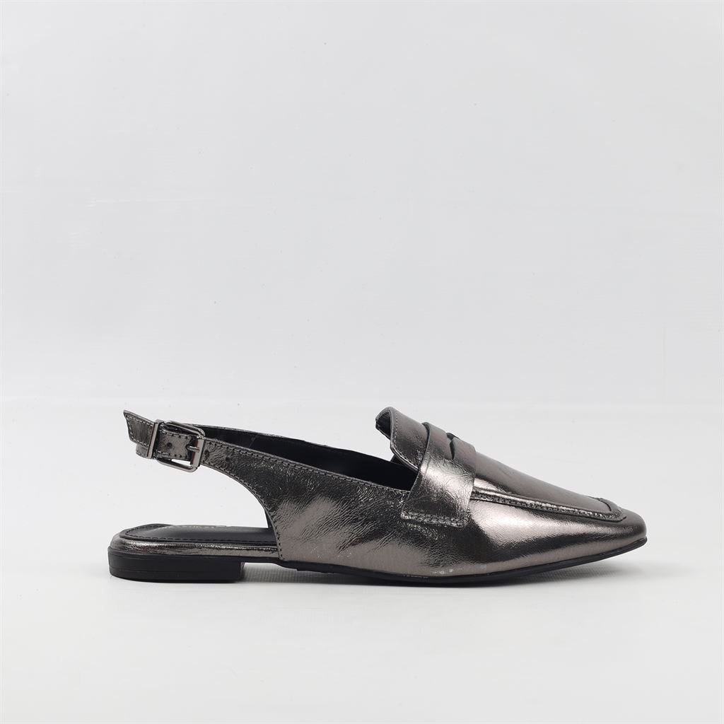 Sapatilha Mocassim Slingback Cinza 2