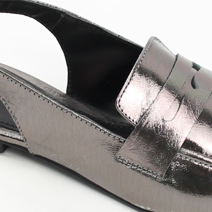 Sapatilha Mocassim Slingback Cinza 4