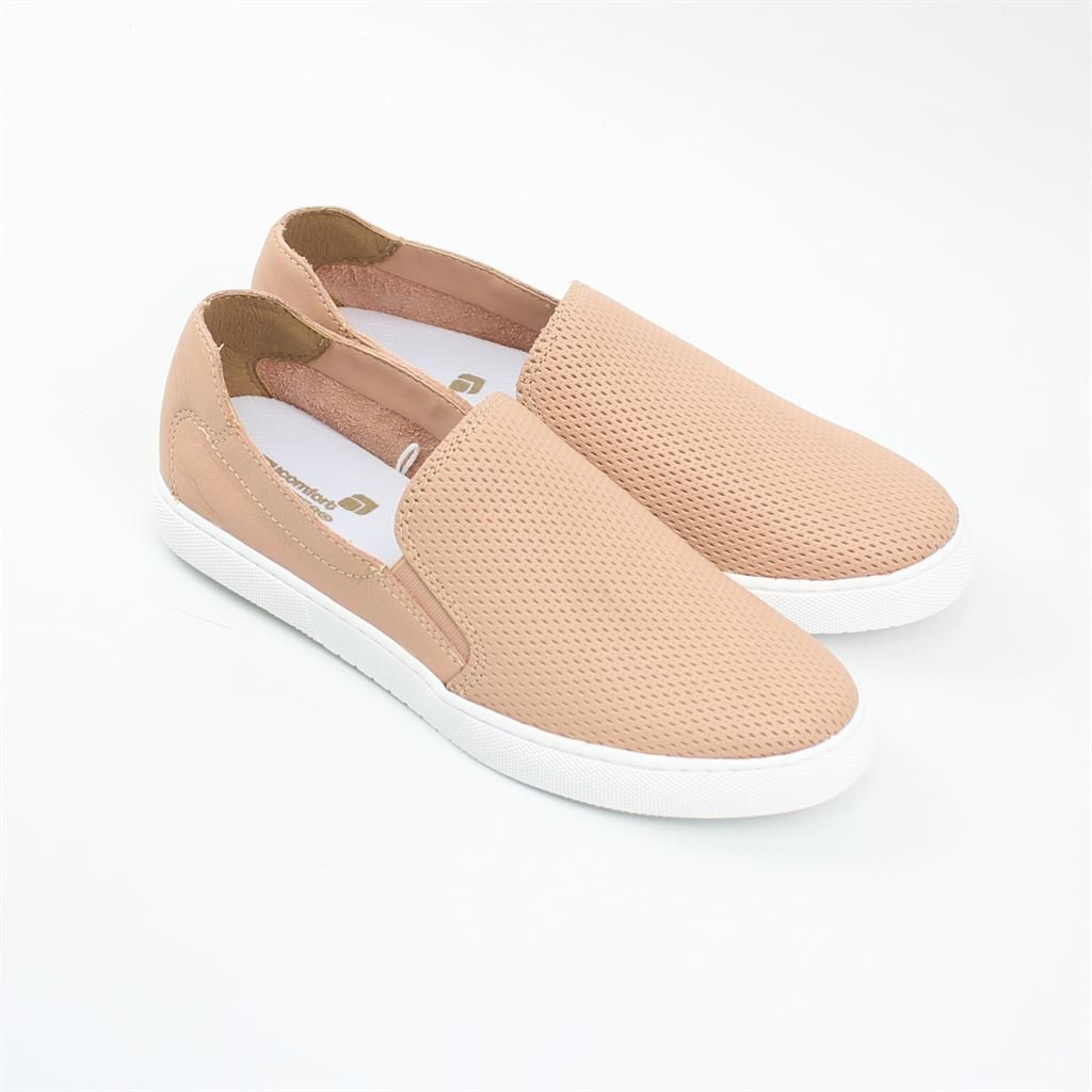 Tênis Slip On Flat Bege 2