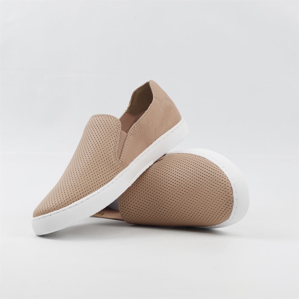 Tênis Slip On Flat Bege 4