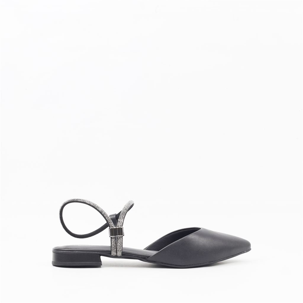 Sapatilha Slingback Brilho Branco 2