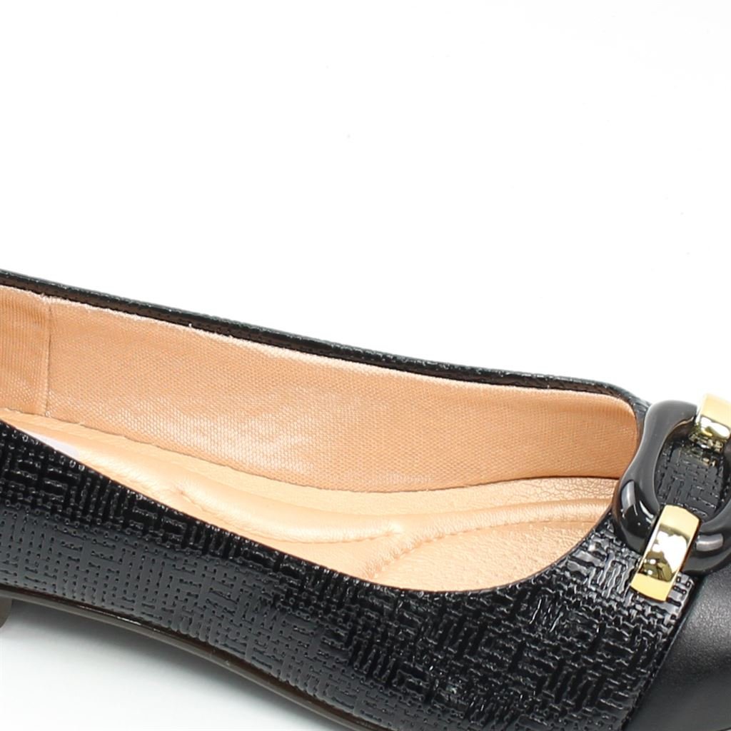 Sapatilha Bico Fino Fivela Preto 3