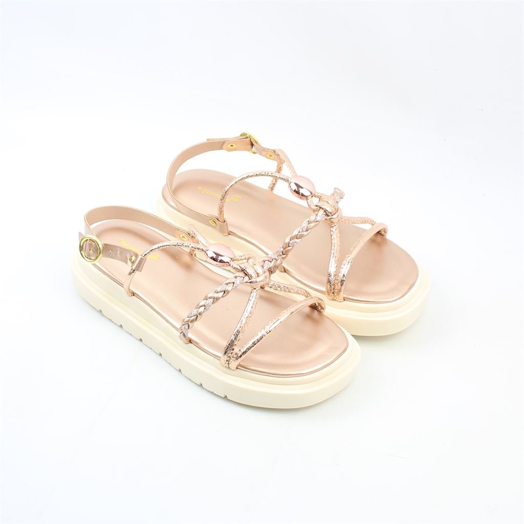 Rasteira Sandália Flatform Rosa 2