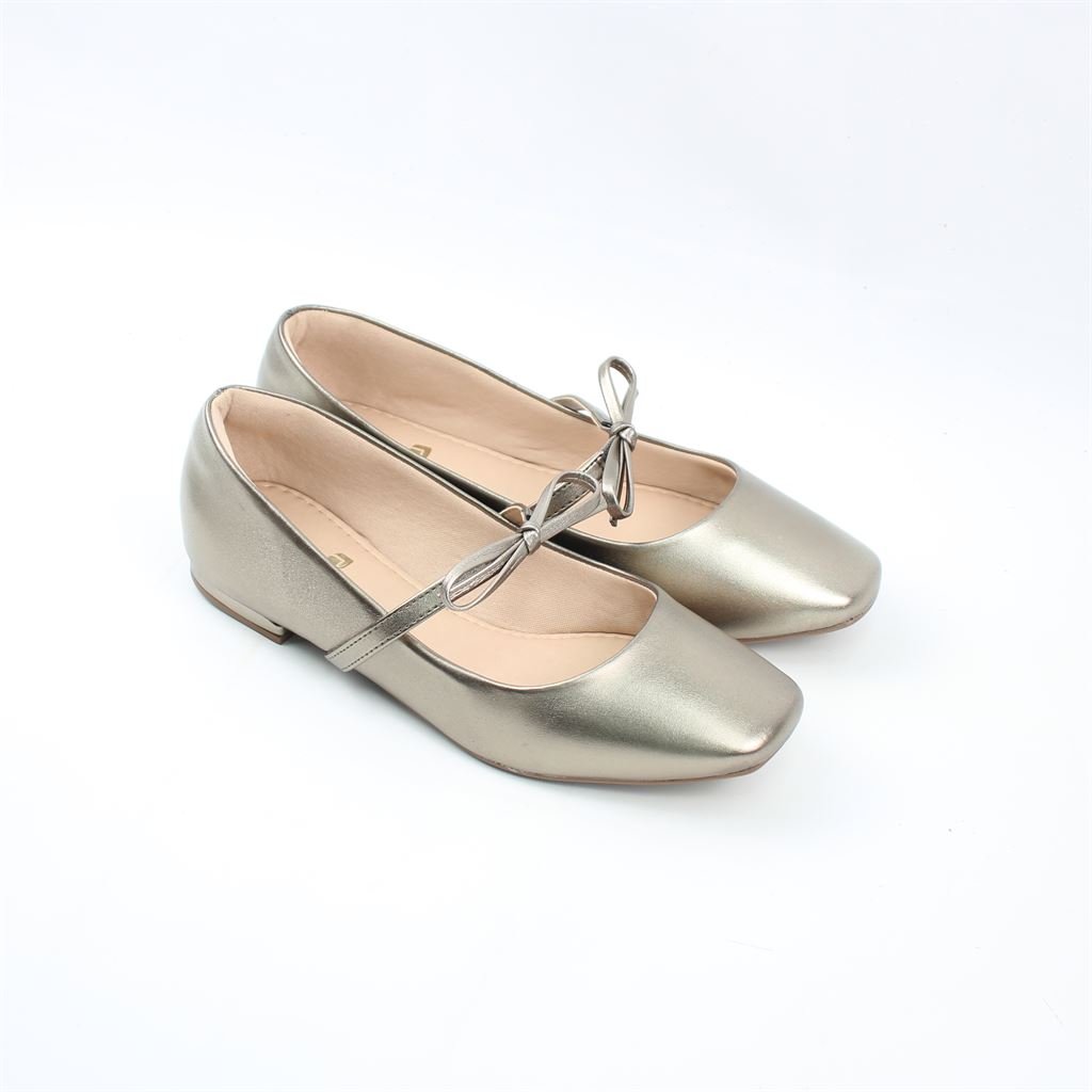 Sapatilha Boneca Laço Cinza 2