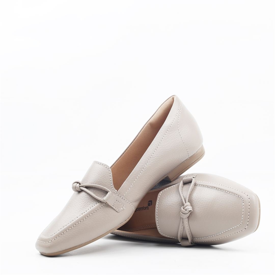 Mocassim Couro Detalhe Caqui 4