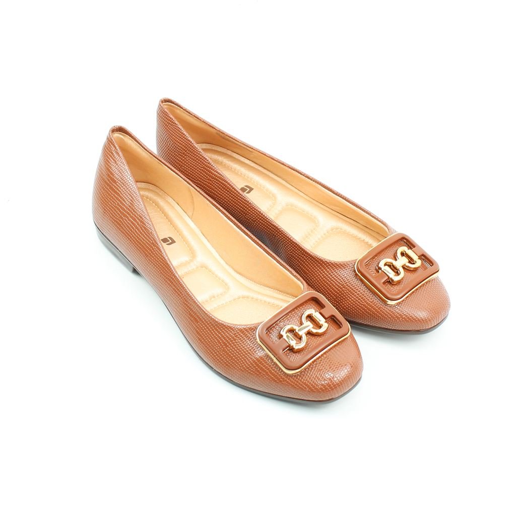 Sapatilha Conforto Fivela Marrom 2
