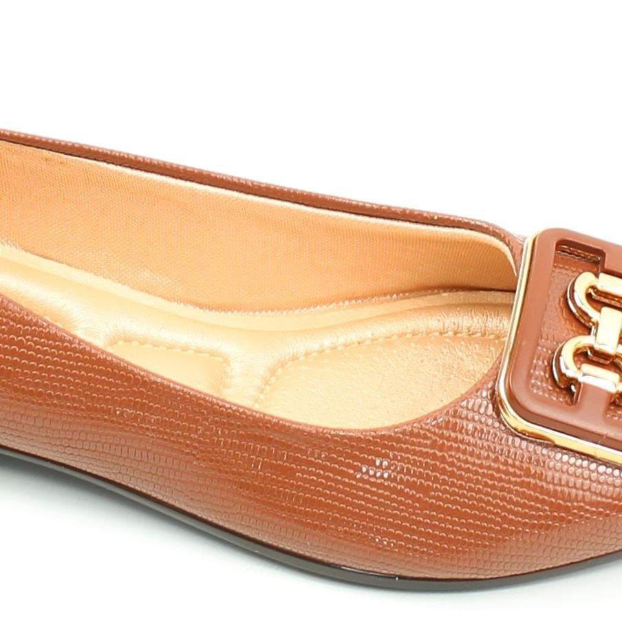 Sapatilha Conforto Fivela Marrom 3