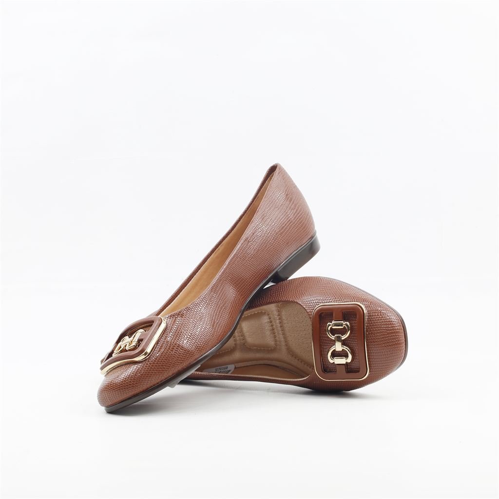 Sapatilha Conforto Fivela Marrom 4