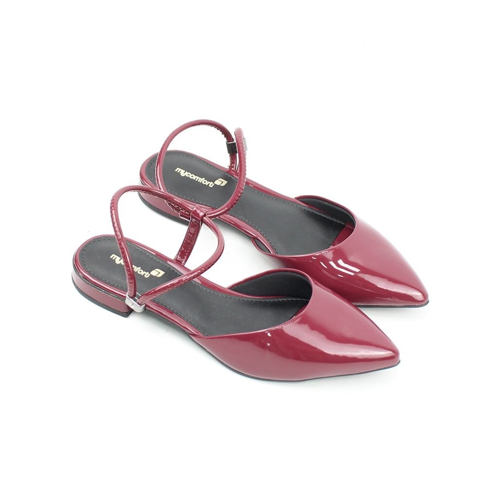 Sapatilha Slingback Verniz Vermelho 2