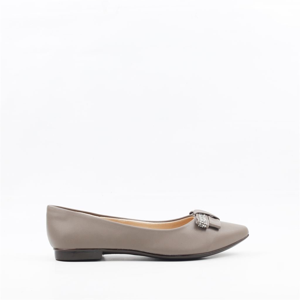 Sapatilha Bico Fino Conforto Bege 5