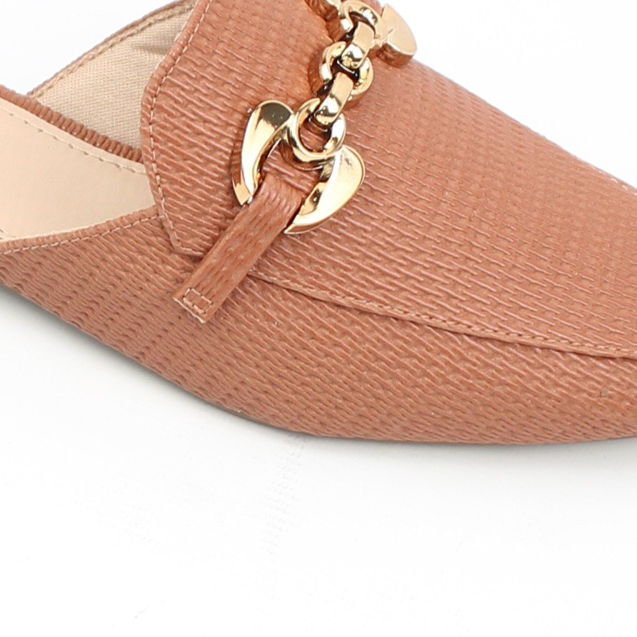 Mule Detalhe Metal Marrom 3