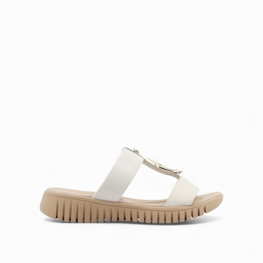 Tamanco Flatform Conforto Couro