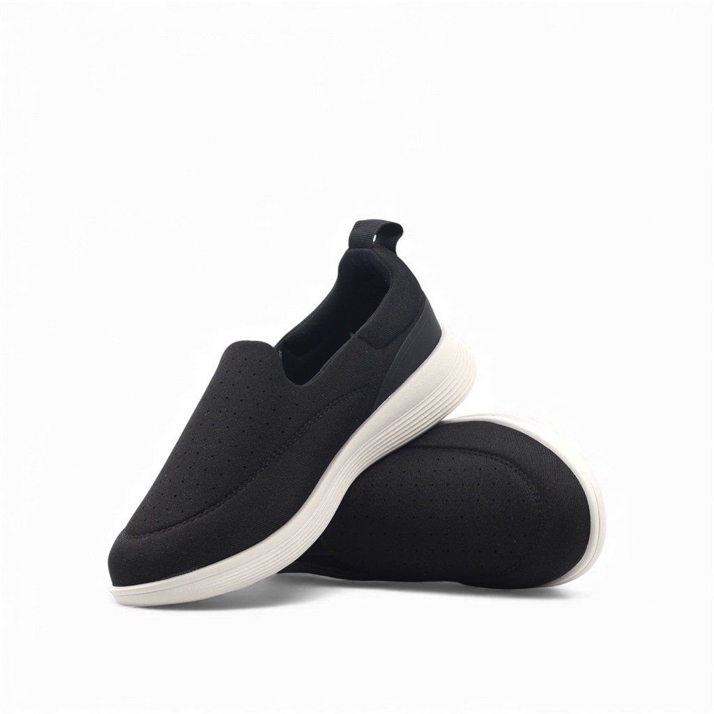 Tênis Slip On Elastano Preto 3
