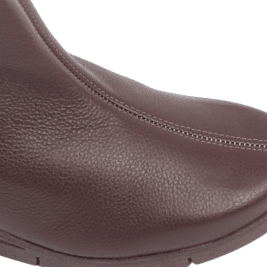 Bota Cano Baixo Couro Marrom 5