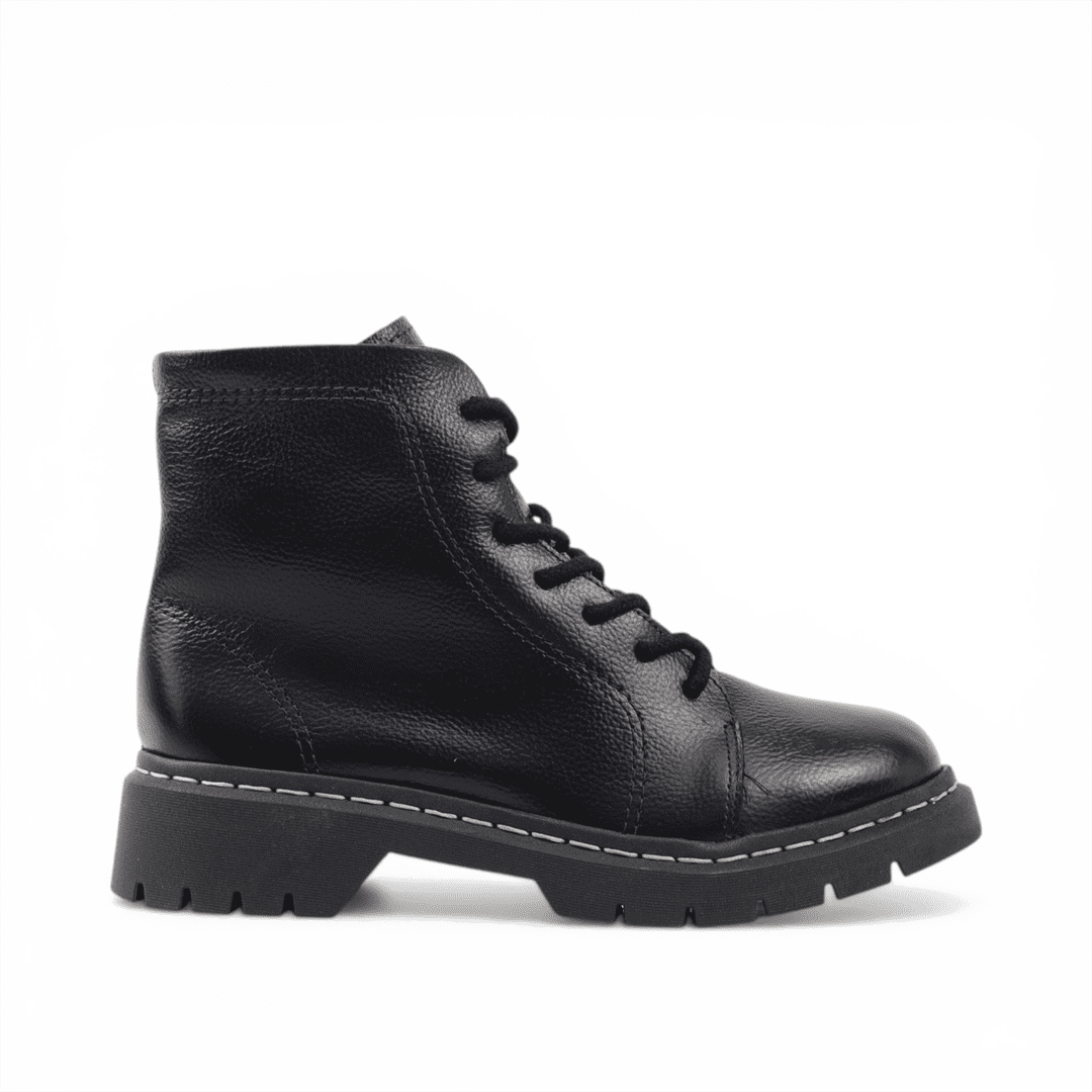 Bota Coturno Couro