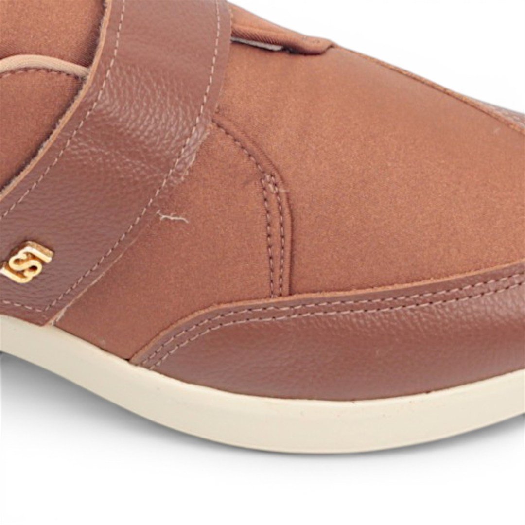 Tênis Flat Velcro Marrom 3