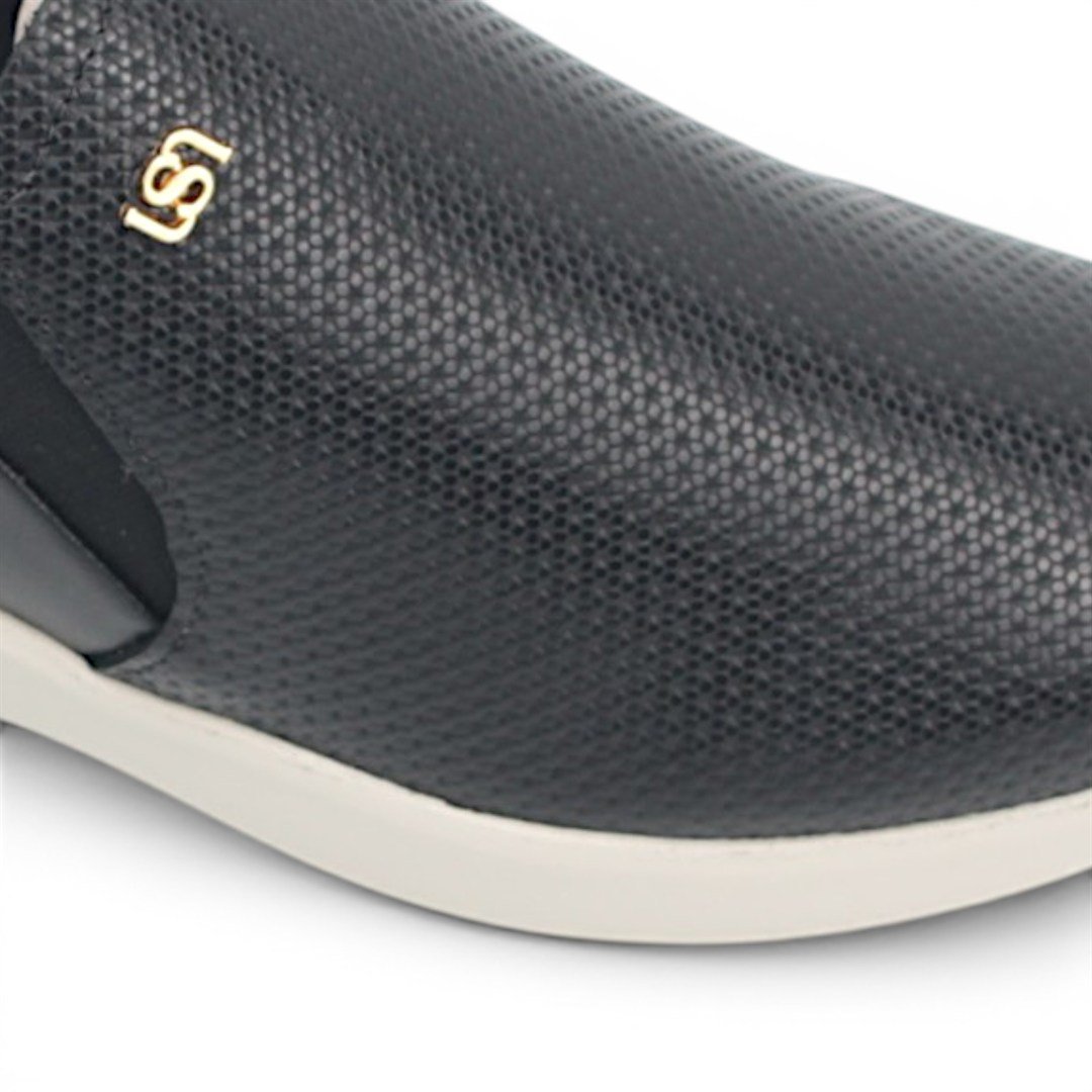 Tênis Slip On Couro Preto 3