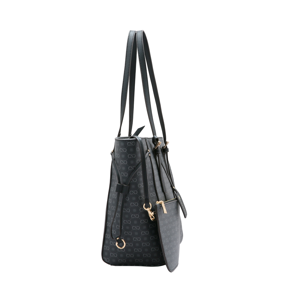 Bolsa feminina - Alca de ombro - Monograma Elegance - Preto - Chenson 3484755 Preto 2