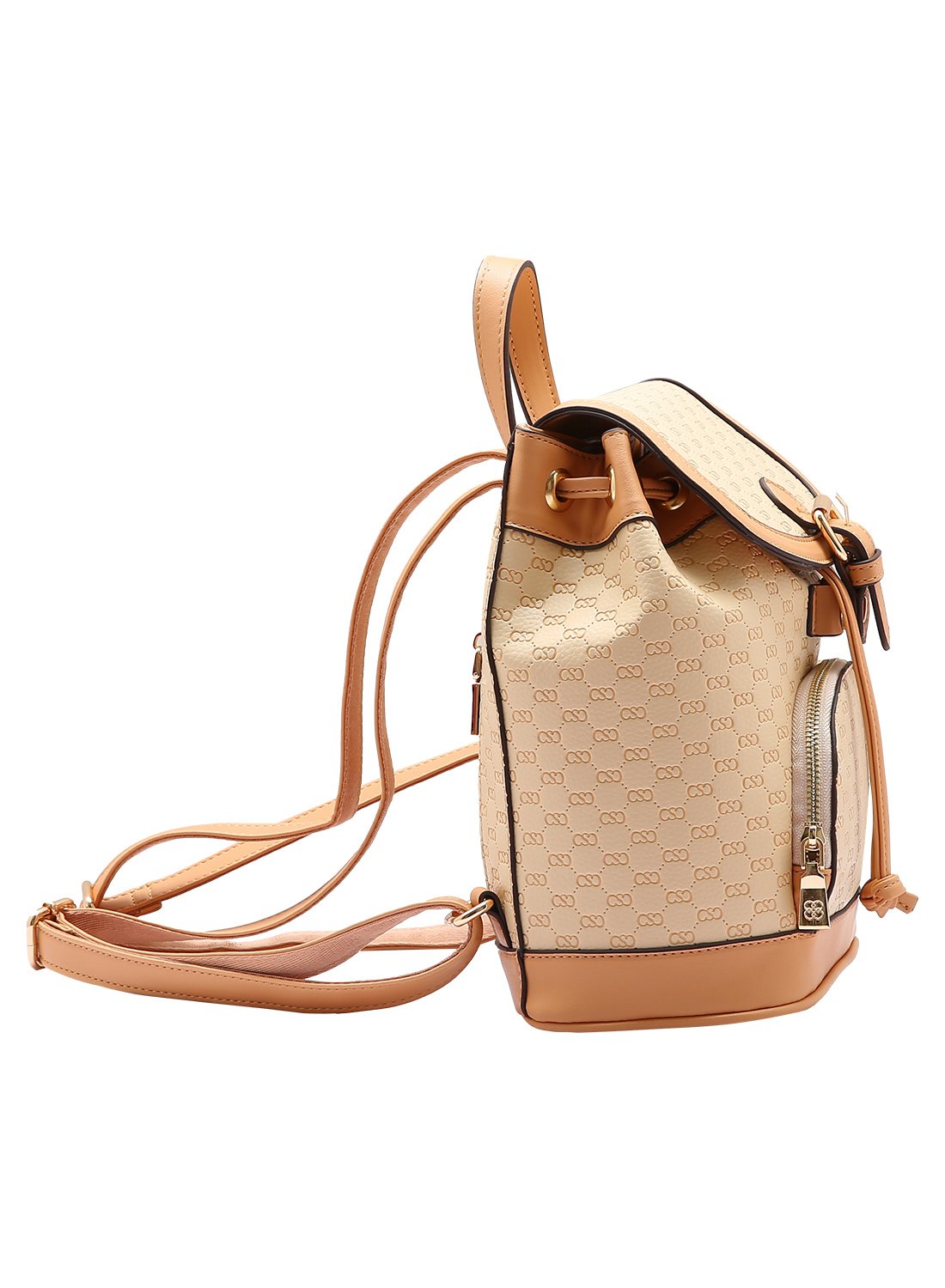  Mochila Feminina Chenson Original - Luxury Monograma - Bege 8485045 Bege 2
