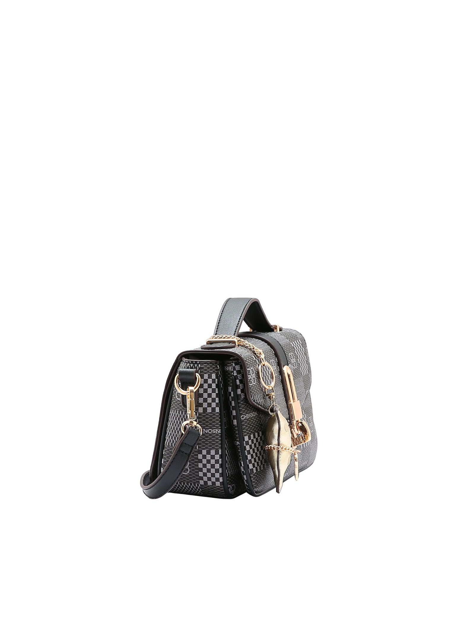  Bolsa Feminina Chenson Original - Elemento Grafico - Alca de mao - Preto 3485099 Preto 2