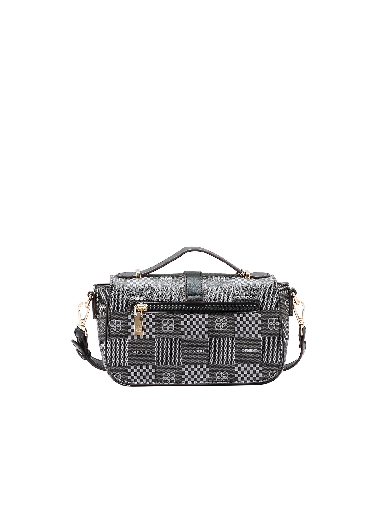  Bolsa Feminina Chenson Original - Elemento Grafico - Alca de mao - Preto 3485099 Preto 3