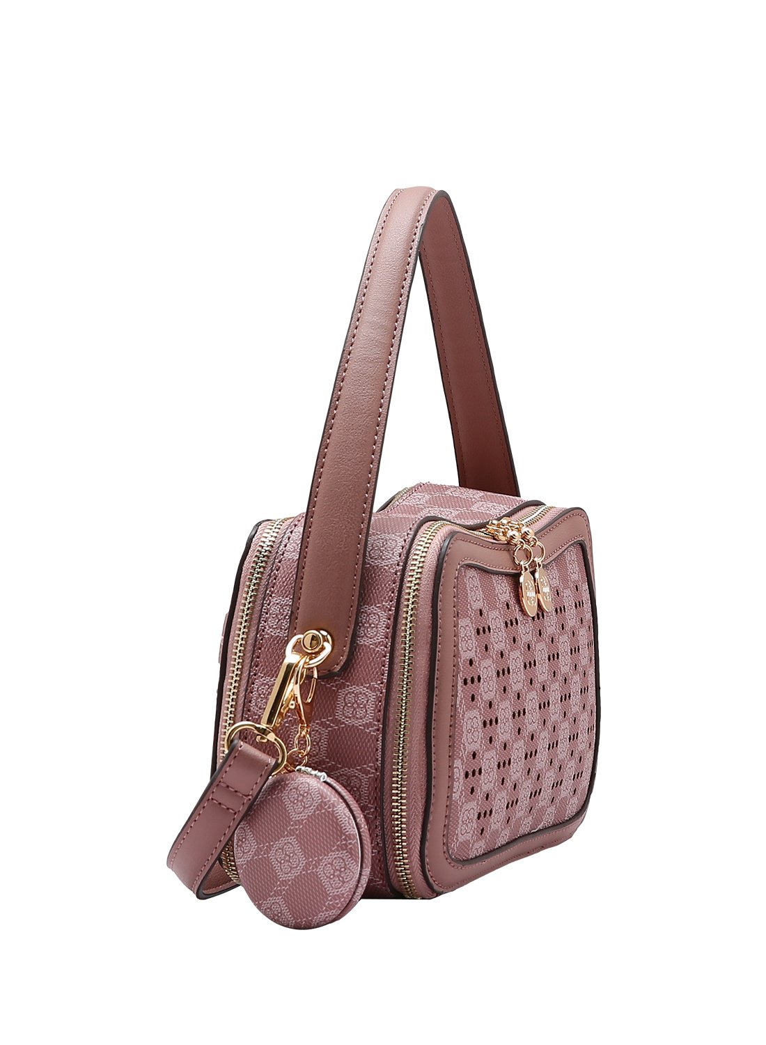  Bolsa Feminina Chenson Original - New Cristal - Alca de Mao - Rose 3485030 Rosa 2