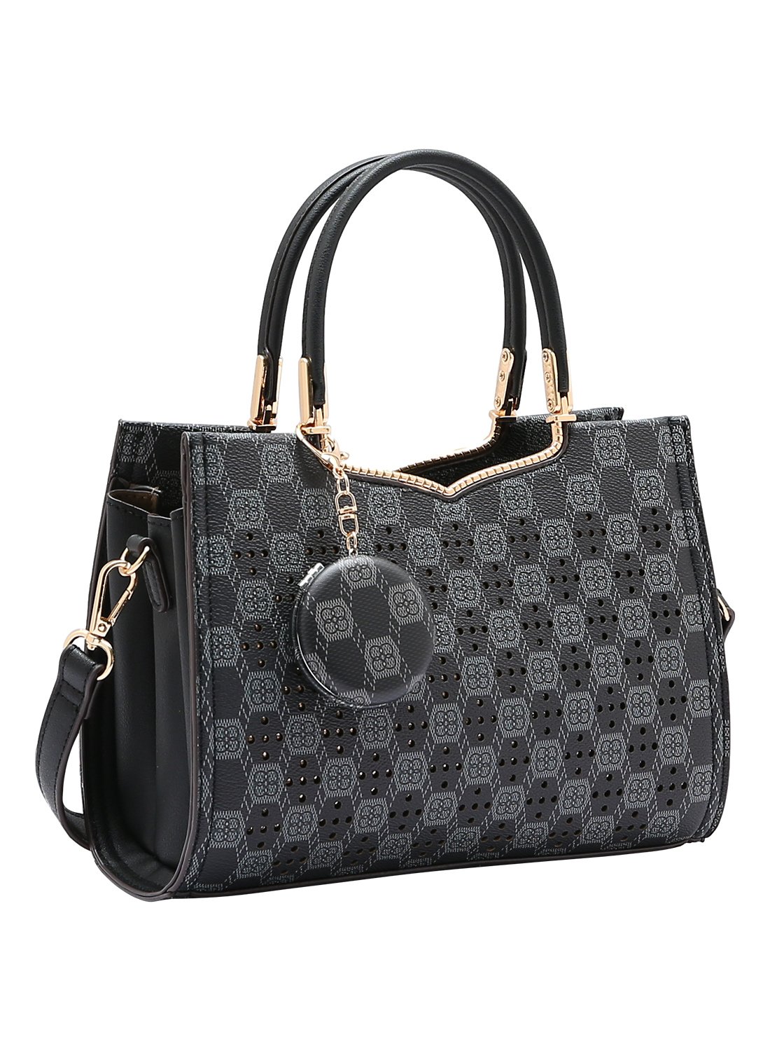 Bolsa Feminina Chenson Original - New Cristal - Alca de Mao - Preto 3485029 Preto 1