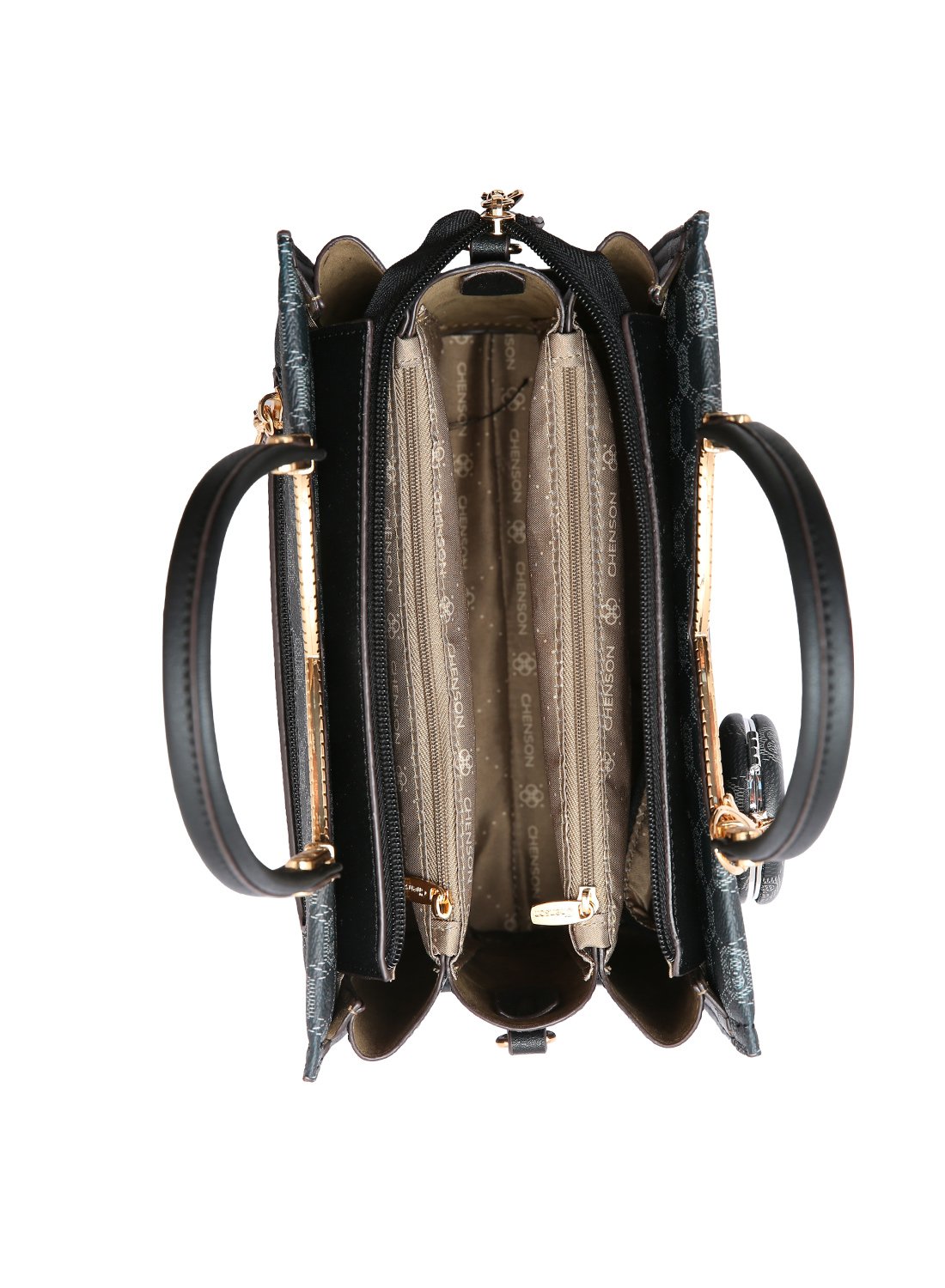 Bolsa Feminina Chenson Original - New Cristal - Alca de Mao - Preto 3485029 Preto 3