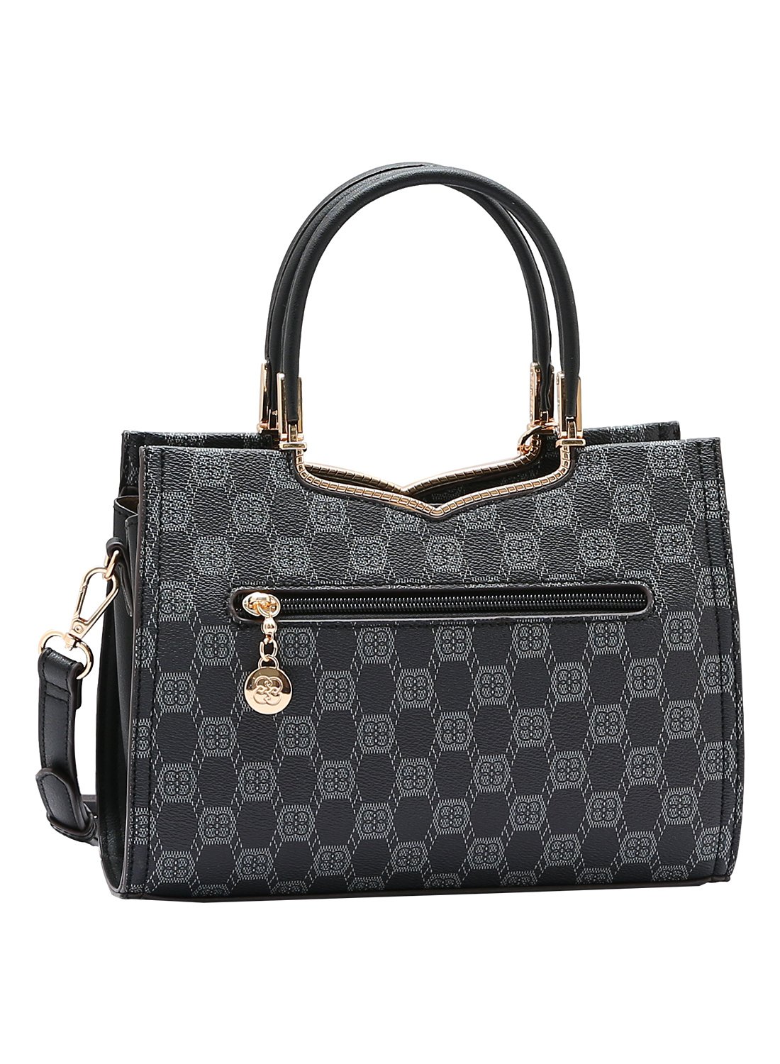 Bolsa Feminina Chenson Original - New Cristal - Alca de Mao - Preto 3485029 Preto 4