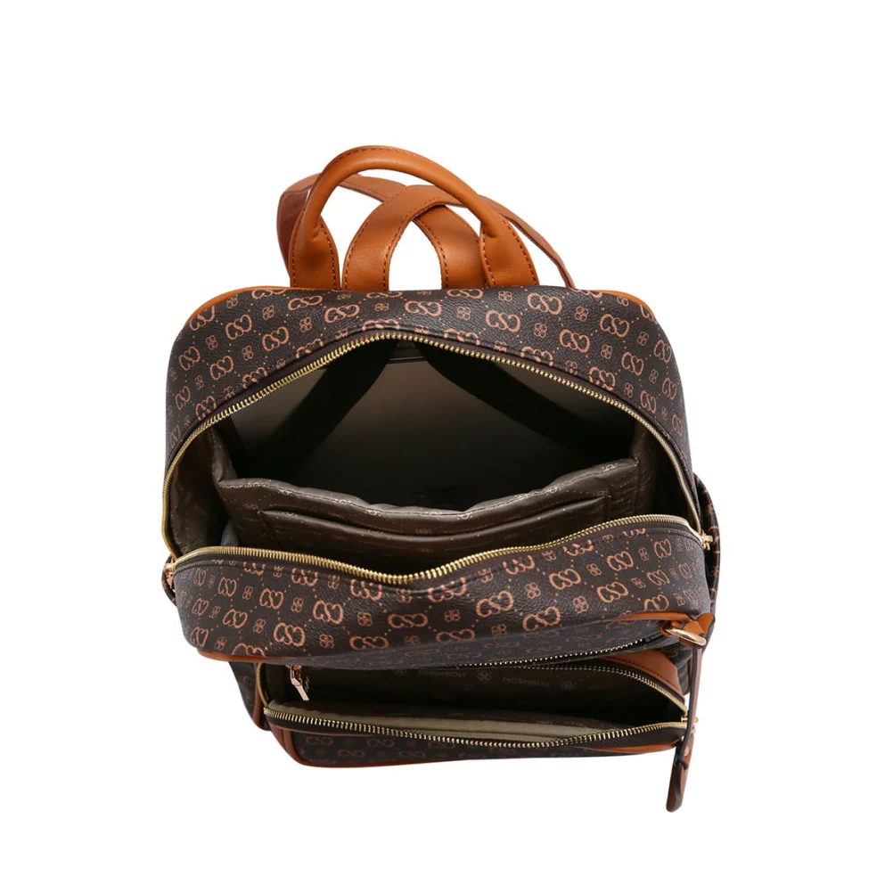  Mochila Chenson Original - Notebook - Elegance Luxo - Cafe - Chenson 8485078 Marrom 3