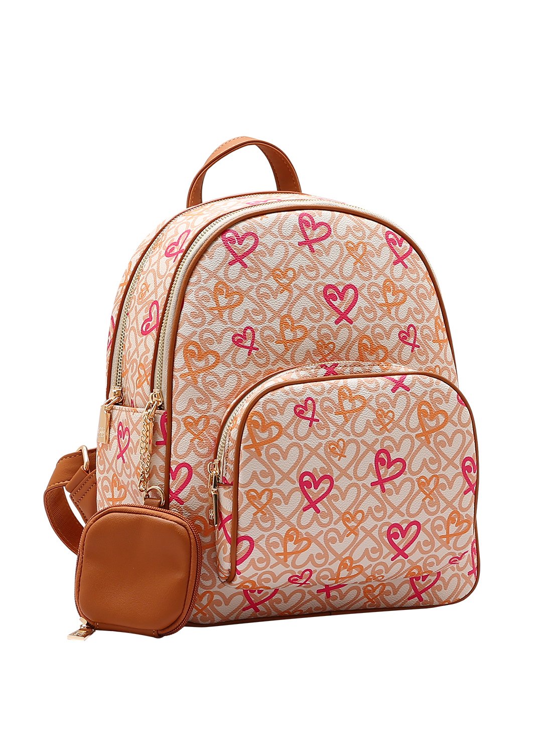 Mochila Feminina - Chenson Original - Classic Heart - Nude 8484987 Bege 1