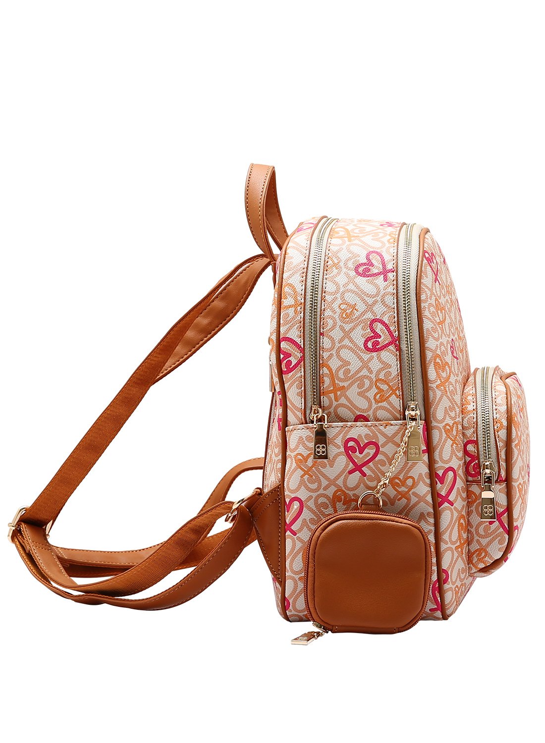 Mochila Feminina - Chenson Original - Classic Heart - Nude 8484987 Bege 2