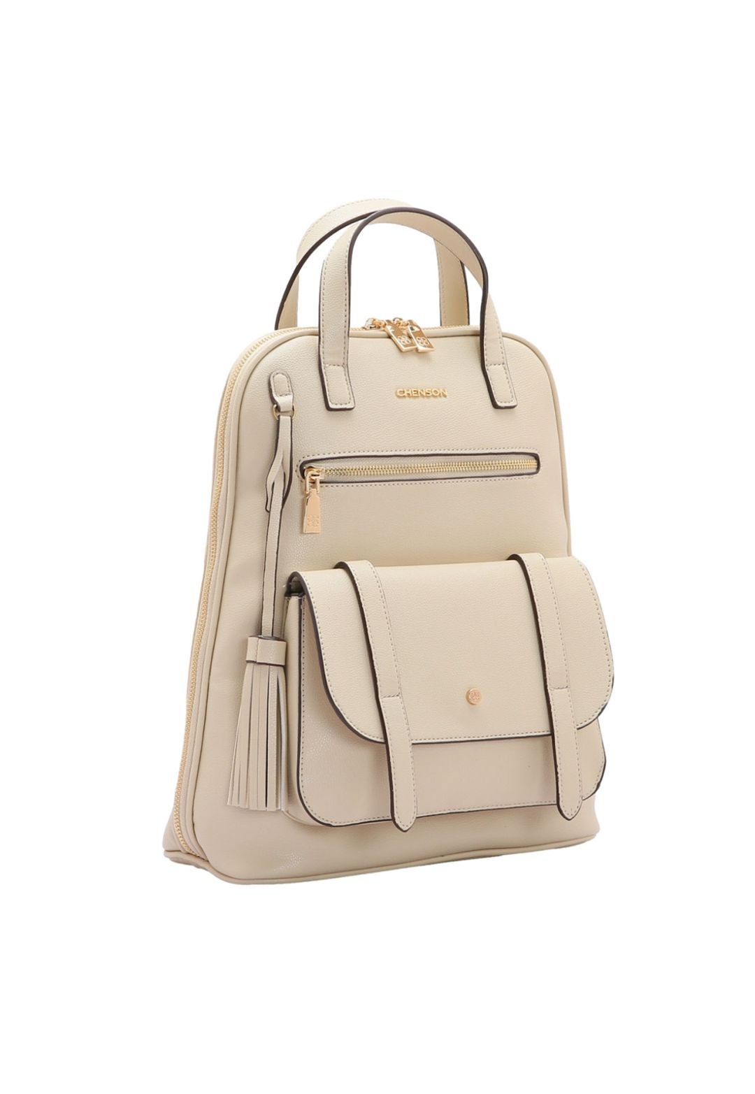 Mochila feminina - Classica - Bege - Chenson 8484294