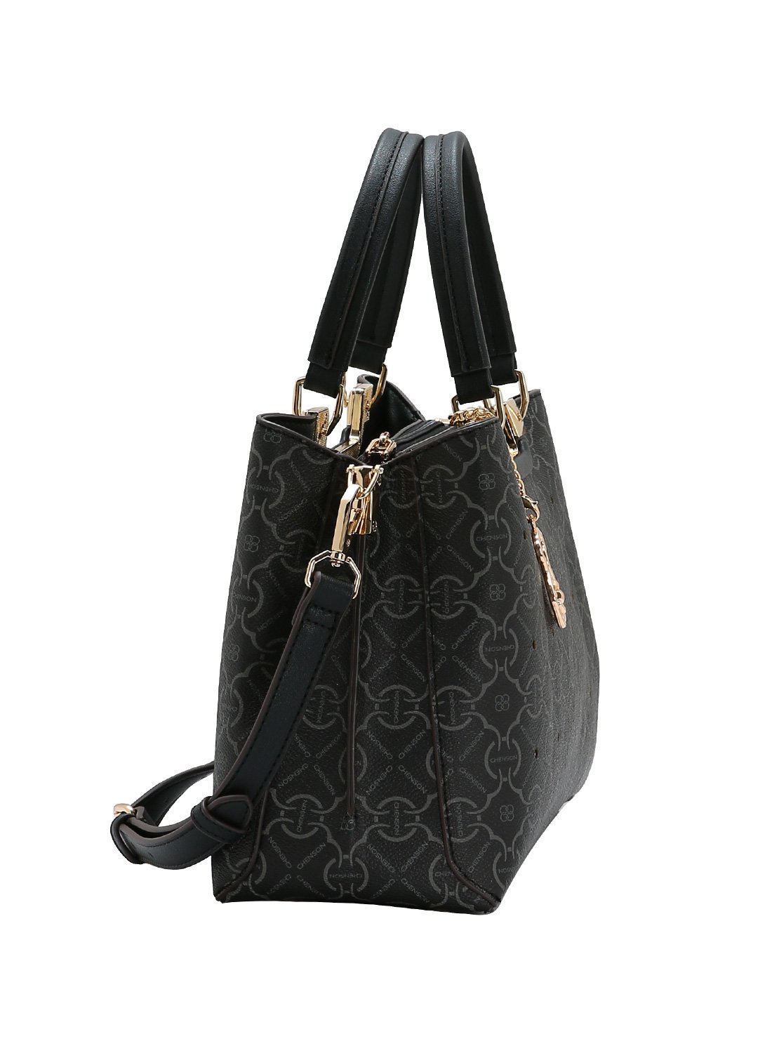 Bolsa Chenson Original - Preto - Modelo Classic Cristal - Alca de Mao Preto 3