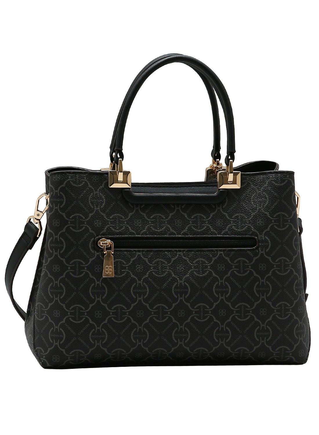 Bolsa Chenson Original - Preto - Modelo Classic Cristal - Alca de Mao Preto 4