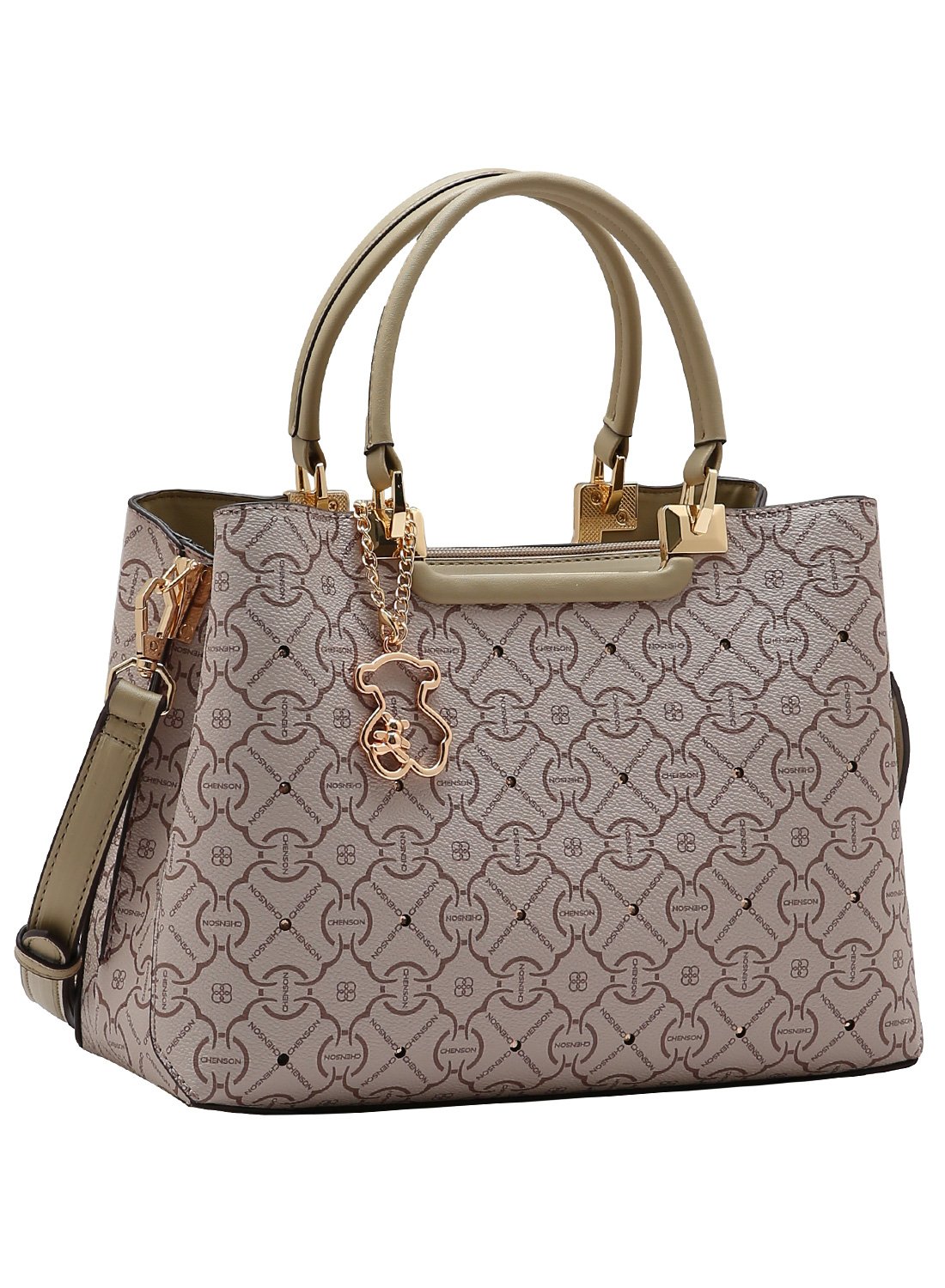 Bolsa Chenson - Natural - Classic Cristal - Alca de Mao