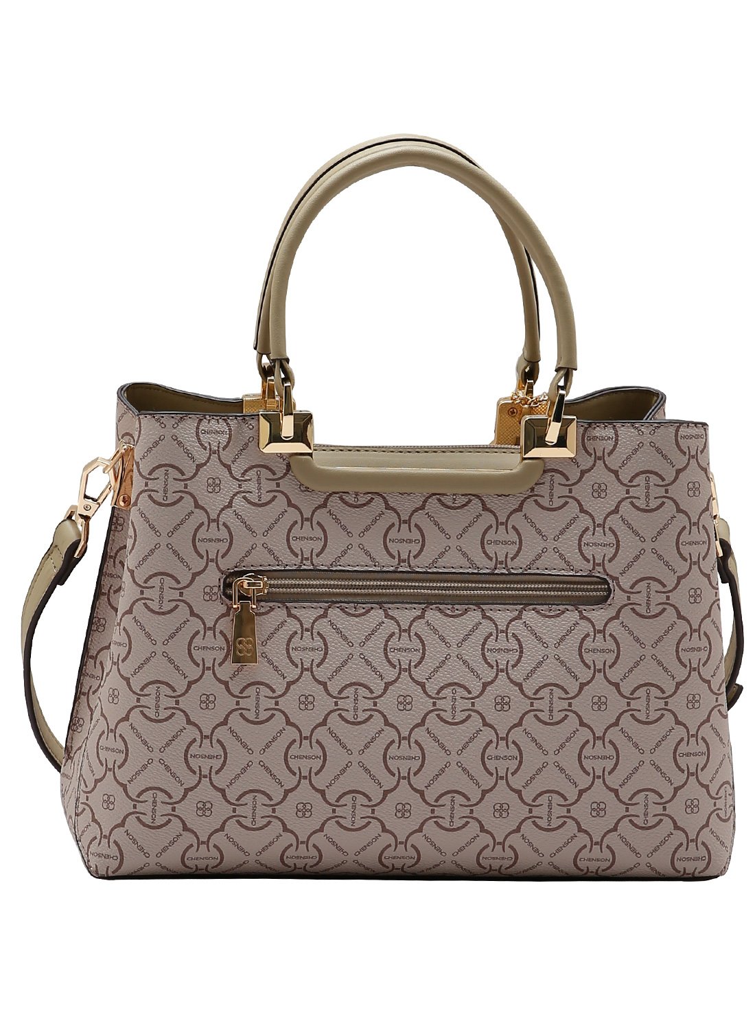 Bolsa Chenson - Natural - Classic Cristal - Alca de Mao Bege 2