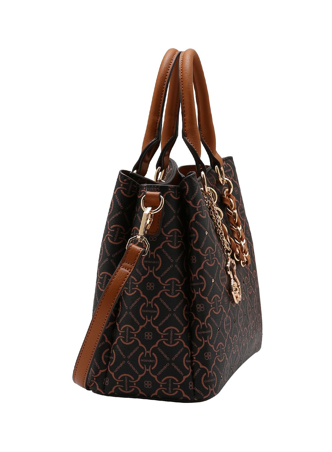 Bolsa Chenson Cafe Original - Classic Cristal - Alca de Mao Marrom 2