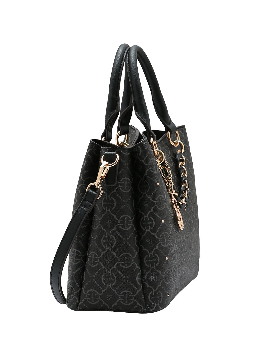 Bolsa Chenson - Preto - Alca de Mao - Classic Cristal Original Preto 2