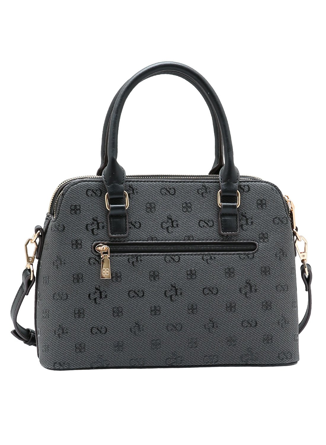 Bolsa Feminina Chenson Preta - Monograma Atemporal - Alca de Mao Preto 2