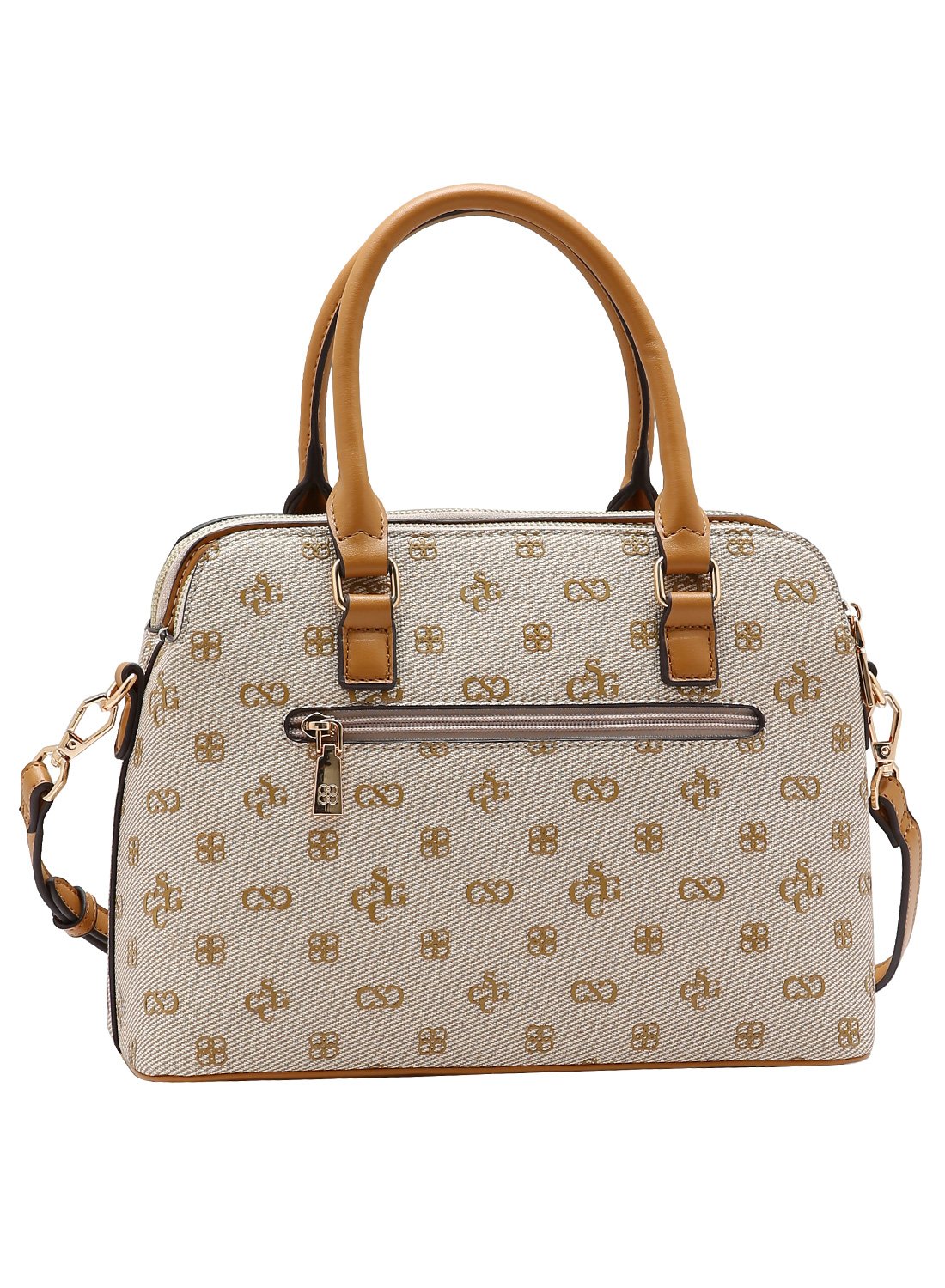 Bolsa Chenson Original Bege - Linha Monograma Atemporal - Alca de Mao Bege 4