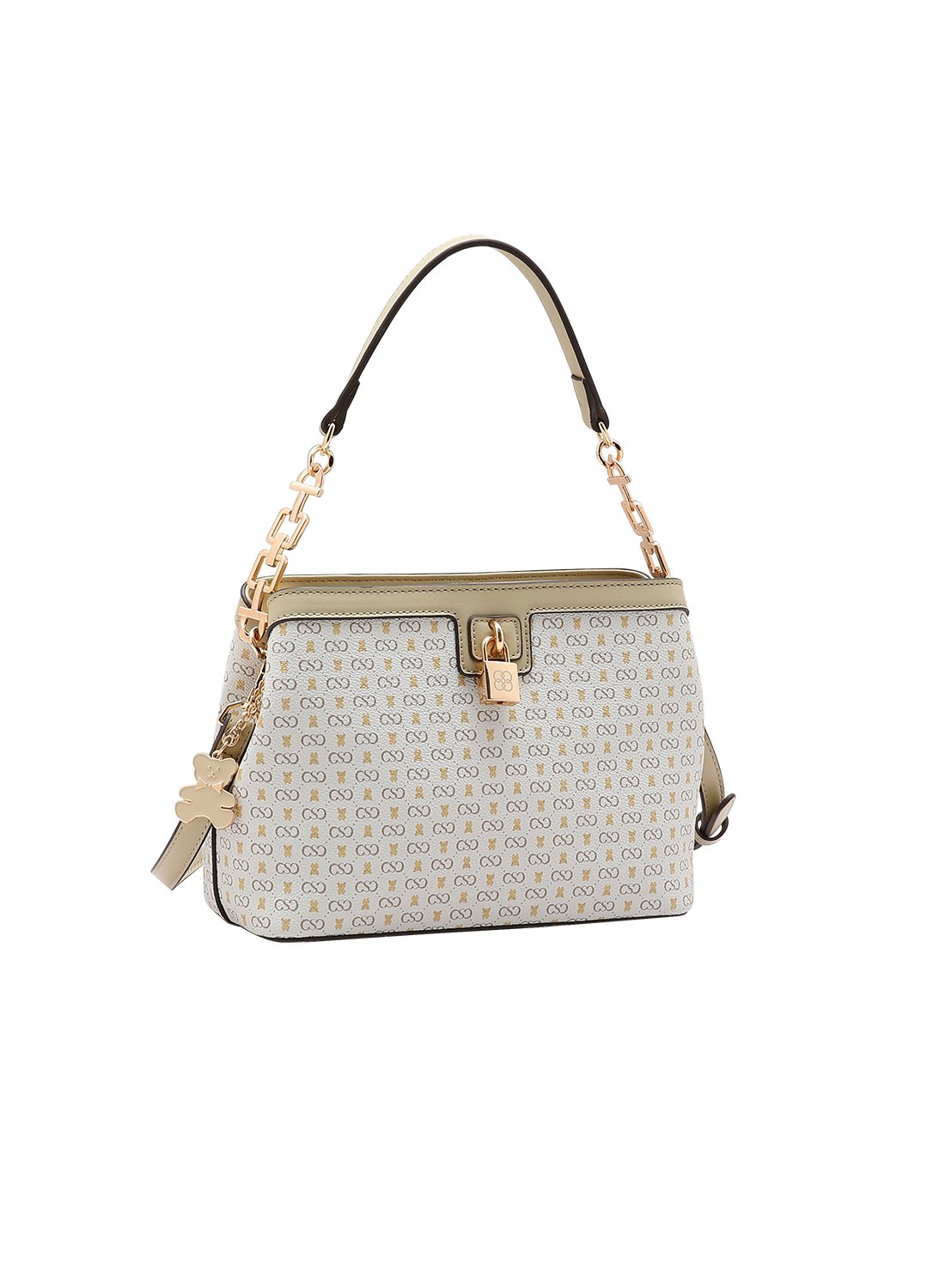 Bolsa Chenson Nude Original - Alca de Mao - Monograma Baby Urso