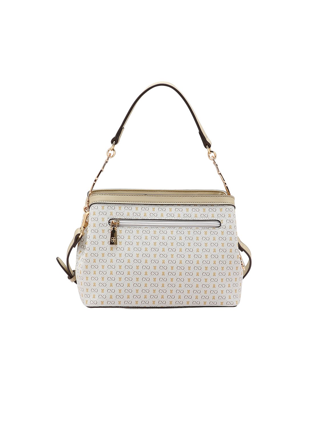 Bolsa Chenson Nude Original - Alca de Mao - Monograma Baby Urso Bege 4