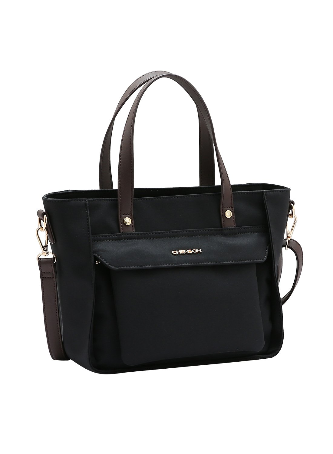 Bolsa Feminina Chenson Original Preta - Microfiber - Alca de Mao