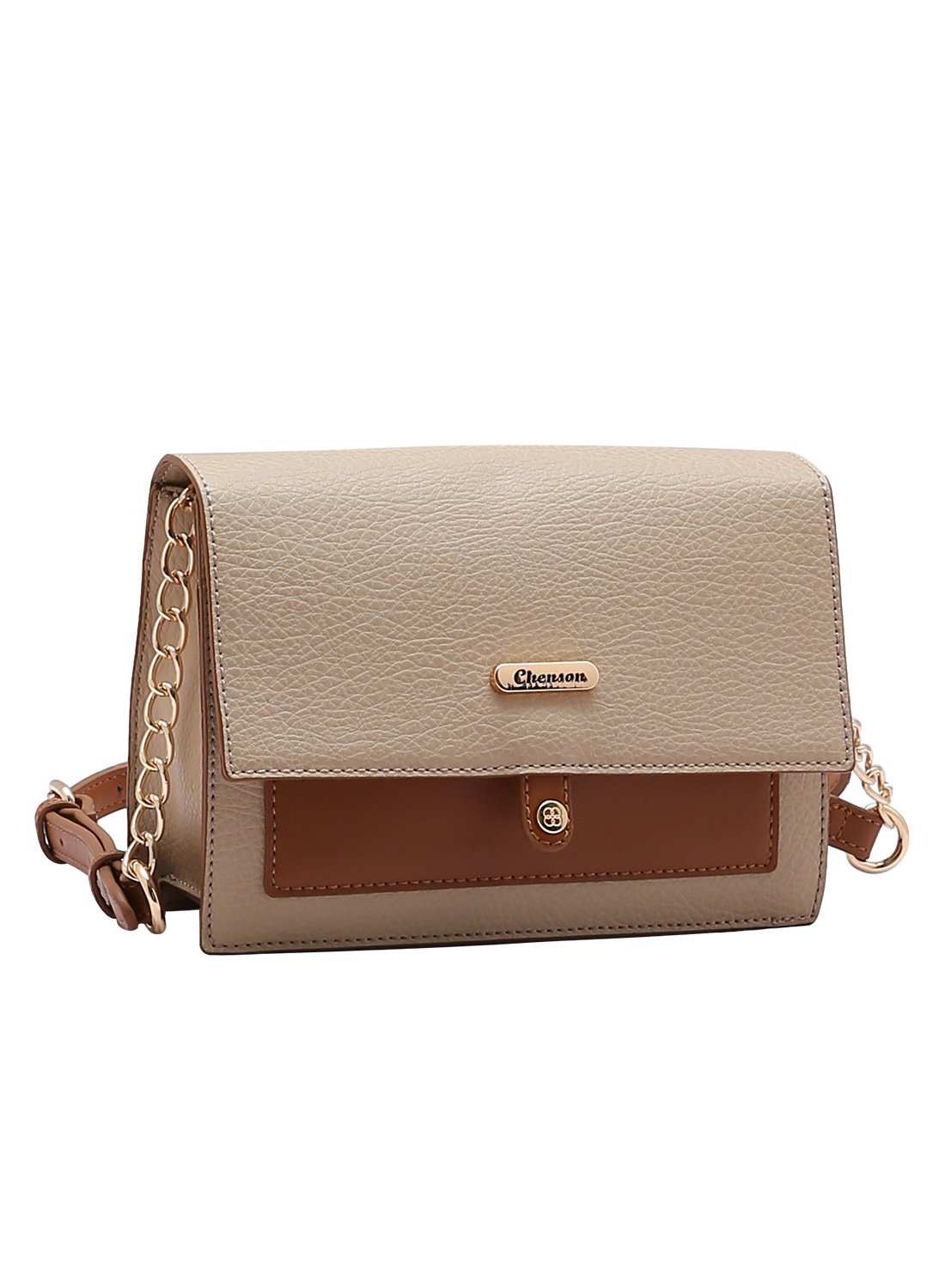 Bolsa Chenson Bege Original Alca Transversal - Atemporal 