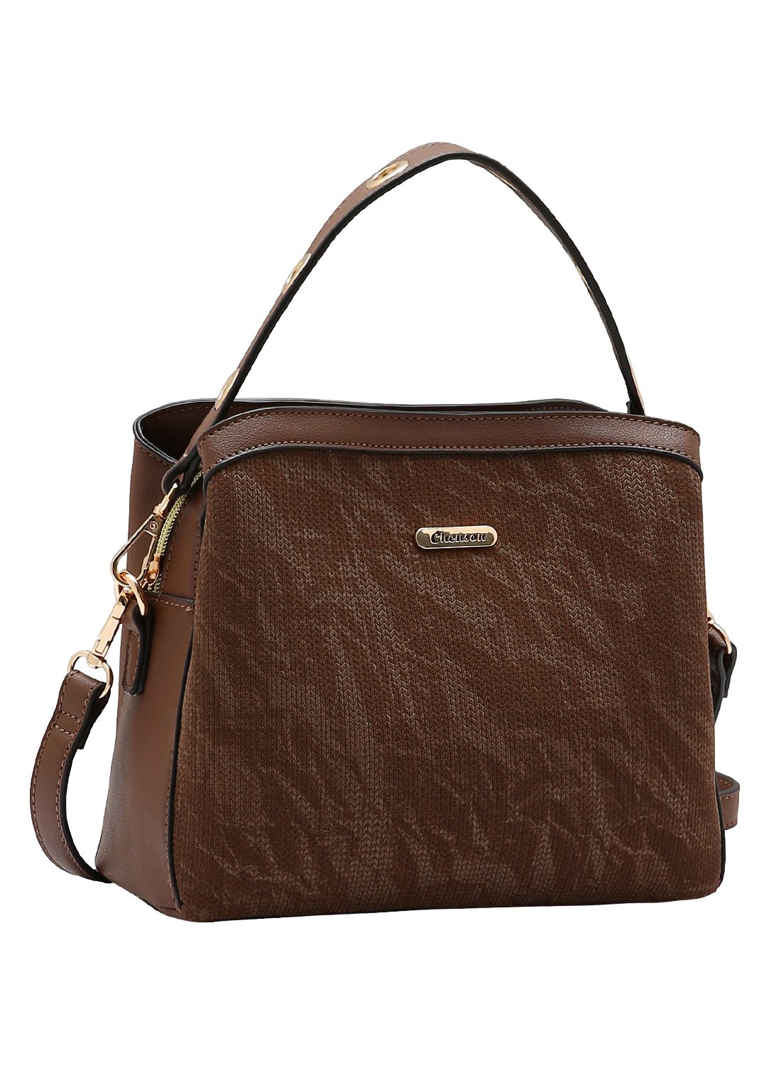 Bolsa Feminina Alca dupla Chenson Classico Chic - Cafe - Original
