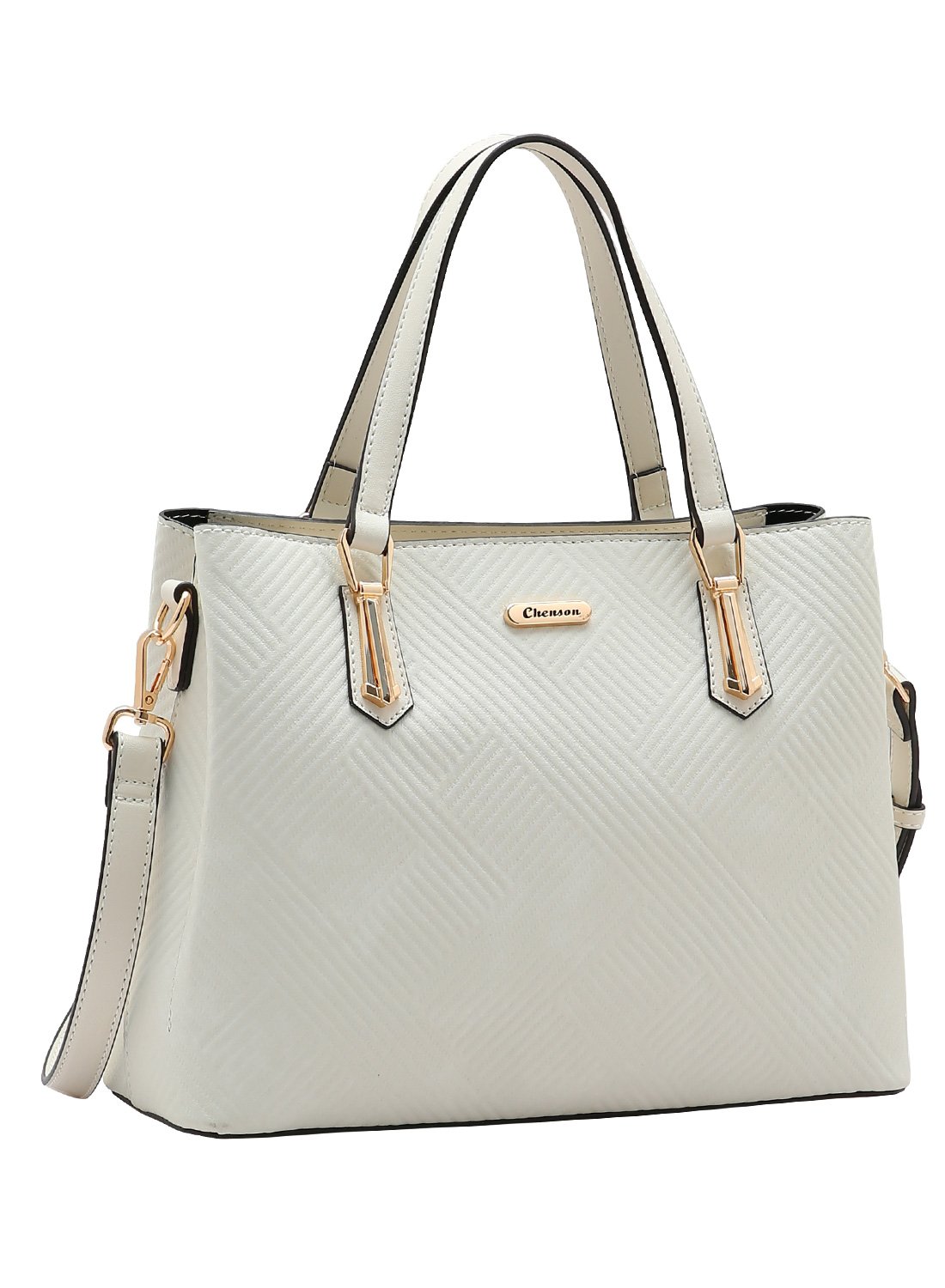 Bolsa Chenson Original Bege - Estilo Classico Soft Chic -Alca de Mao