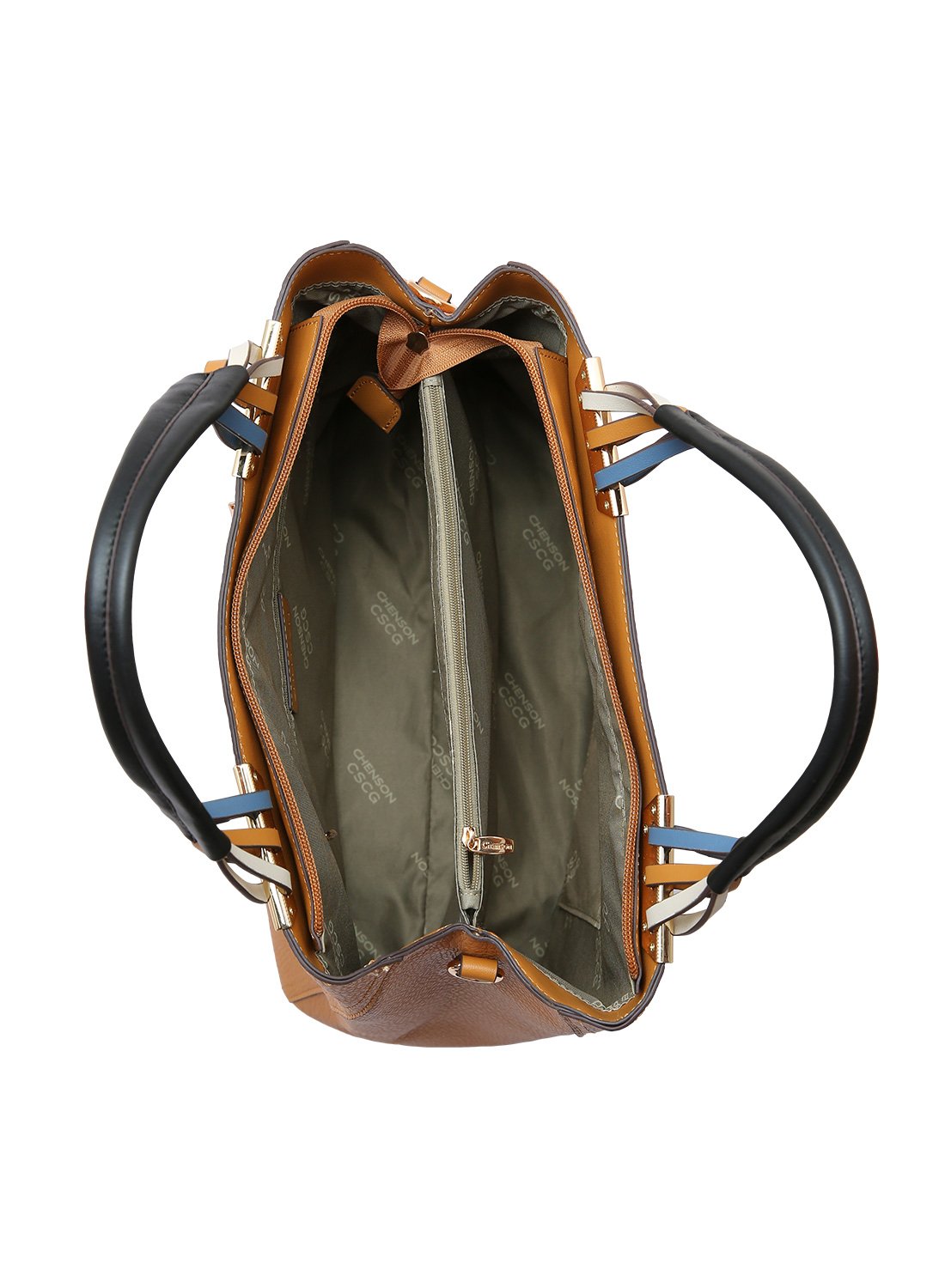 Bolsa Feminina Preta - Contemporaneo Chic Chenson Alca Dupla Preto 4